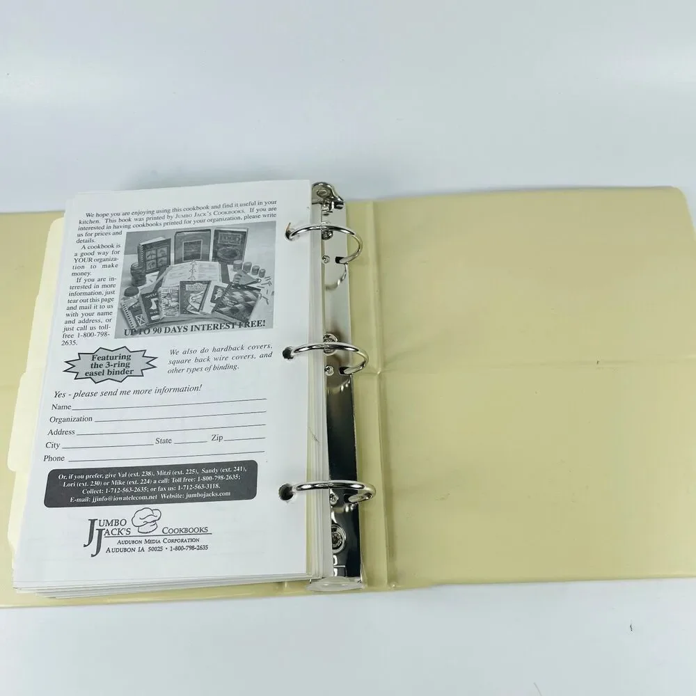 Old Family Favorites 3-Ring Binder Cookbook Spicer Gore Corbin Beahm Jenkins